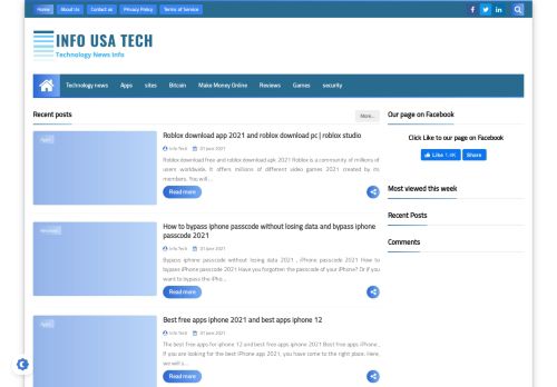 لقطة شاشة لموقع Info Usa Tech
بتاريخ 02/06/2021
بواسطة دليل مواقع تبادل بالمجان