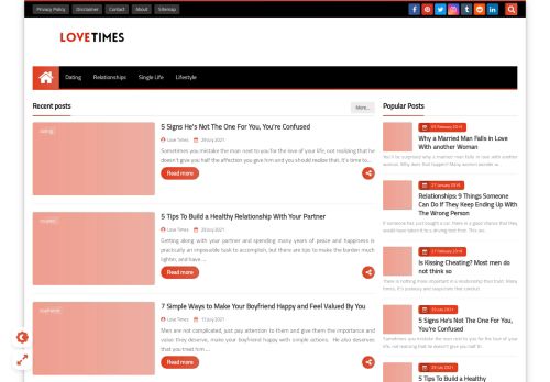 لقطة شاشة لموقع Love Times
بتاريخ 05/08/2021
بواسطة دليل مواقع تبادل بالمجان
