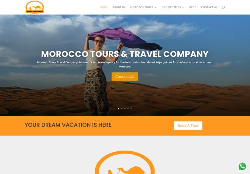 لقطة شاشة لموقع Morocco Tours Company
بتاريخ 15/11/2021
بواسطة دليل مواقع تبادل بالمجان