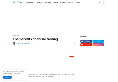لقطة شاشة لموقع Determine the Benefits of Online Trading in Excellent Detail
بتاريخ 03/12/2021
بواسطة دليل مواقع تبادل بالمجان
