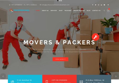 Professional Movers and Packers Abu Dhabi